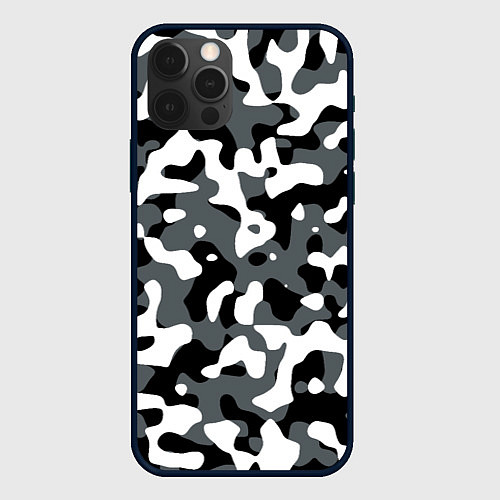 Чехол iPhone 12 Pro Max Камуфляж Concrete Jungle / 3D-Черный – фото 1