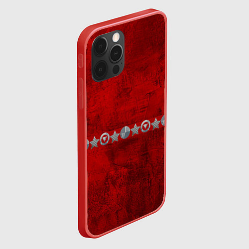 Чехол iPhone 12 Pro Max Красный градиент / 3D-Красный – фото 2