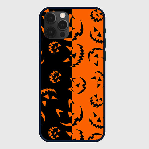 Чехол iPhone 12 Pro Max Улыбка Джека / 3D-Черный – фото 1