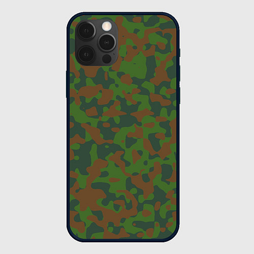 Чехол iPhone 12 Pro Max Камуфляж WW2 Soviet / 3D-Черный – фото 1