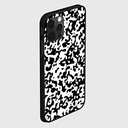 Чехол для iPhone 12 Pro Max Камуфляж Cowskin мелкий, цвет: 3D-черный — фото 2