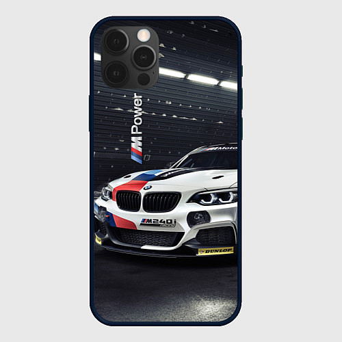 Чехол iPhone 12 Pro Max BMW M 240 i racing - Motorsport / 3D-Черный – фото 1