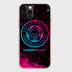 Чехол iPhone 12 Pro Max Leicester City - neon gradient