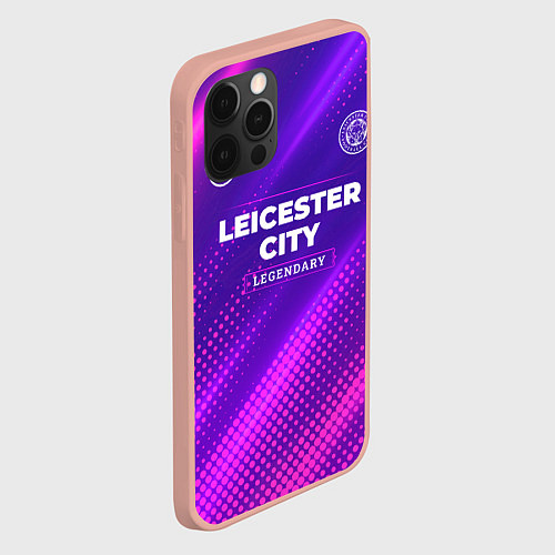 Чехол iPhone 12 Pro Max Leicester City legendary sport grunge / 3D-Светло-розовый – фото 2