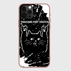 Чехол iPhone 12 Pro Max Группа Thousand Foot Krutch и рок кот