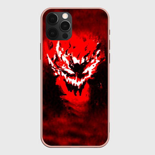 Чехол iPhone 12 Pro Max SHADOW FIEND PHONK ZXC / 3D-Светло-розовый – фото 1