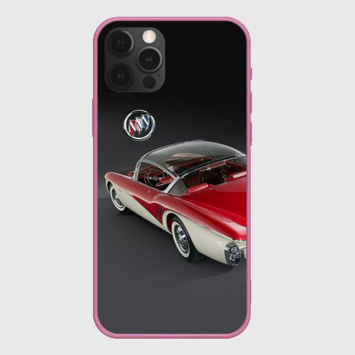 Чехол iPhone 12 Pro Max Buick Centurion - USA - Retro / 3D-Малиновый – фото 1