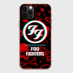 Чехол iPhone 12 Pro Max Foo Fighters rock glitch