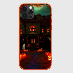 Чехол для iPhone 12 Pro Max Дорога к ужасу, цвет: 3D-красный