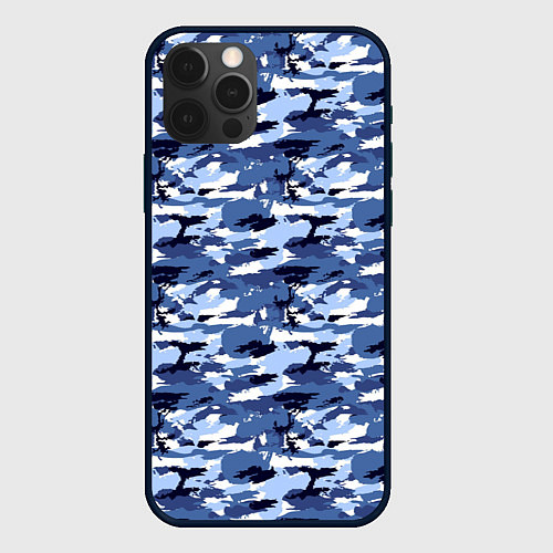 Чехол iPhone 12 Pro Max Камуфляж Navi Camo / 3D-Черный – фото 1