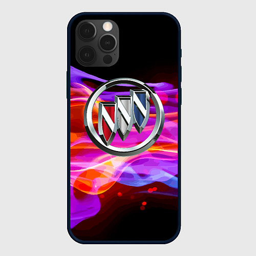 Чехол iPhone 12 Pro Max Buick - emblem - element / 3D-Черный – фото 1