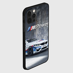 Чехол для iPhone 12 Pro Max BMW M4 GT4 - racing team - motorsport, цвет: 3D-черный — фото 2