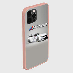 Чехол для iPhone 12 Pro Max BMW Z4 GT3 - Motorsport - racing team, цвет: 3D-светло-розовый — фото 2