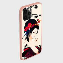 Чехол для iPhone 12 Pro Max Японская девушка, цвет: 3D-светло-розовый — фото 2