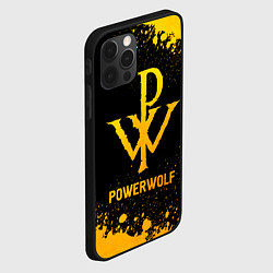 Чехол для iPhone 12 Pro Max Powerwolf - gold gradient, цвет: 3D-черный — фото 2