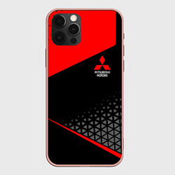 Чехол для iPhone 12 Pro Max Mitsubishi - Sportwear, цвет: 3D-светло-розовый