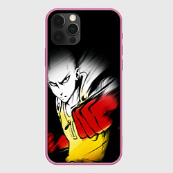 Чехол iPhone 12 Pro Max Ванпанчмен -человек с красными кулаками