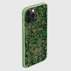 Чехол для iPhone 12 Pro Max Текстура Хаки маскировка Армейская, цвет: 3D-салатовый — фото 2