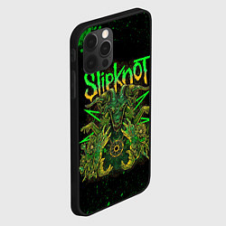 Чехол для iPhone 12 Pro Max Slipknot green satan, цвет: 3D-черный — фото 2