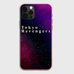 Чехол для iPhone 12 Pro Max Tokyo Revengers gradient space, цвет: 3D-светло-розовый