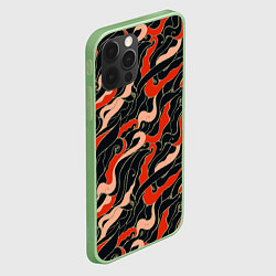 Чехол для iPhone 12 Pro Max Japanese pattern, цвет: 3D-салатовый — фото 2