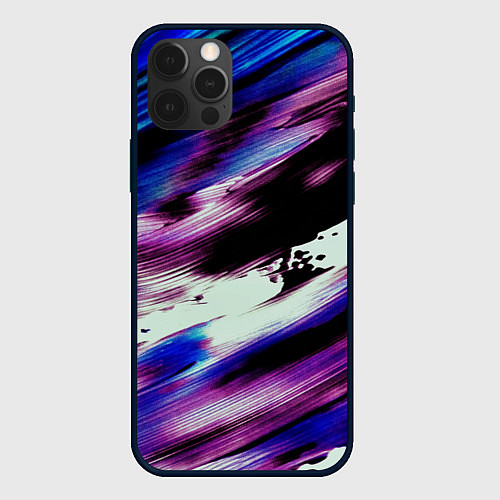 Чехол iPhone 12 Pro Max Color storm / 3D-Черный – фото 1