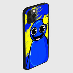 Чехол для iPhone 12 Pro Max Радужные друзья радостный Синий, цвет: 3D-черный — фото 2