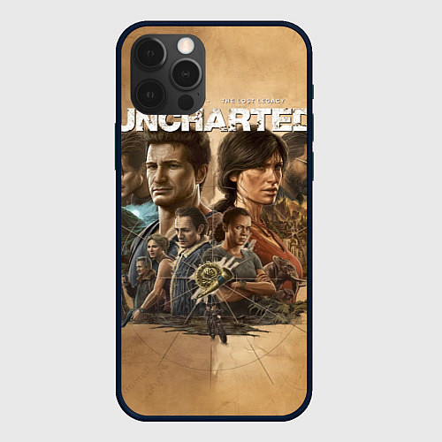 Чехол iPhone 12 Pro Max Uncharted: Legacy of Thieves Collection / 3D-Черный – фото 1