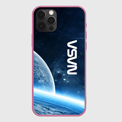 Чехол для iPhone 12 Pro Max Космическое пространство - NASA, цвет: 3D-малиновый