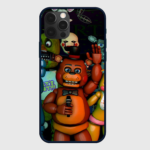 Чехол iPhone 12 Pro Max Five Nights at Frеddys / 3D-Черный – фото 1