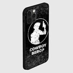 Чехол для iPhone 12 Pro Max Cowboy Bebop с потертостями на темном фоне, цвет: 3D-черный — фото 2