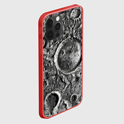 Чехол для iPhone 12 Pro Max Поверхность луны, цвет: 3D-красный — фото 2