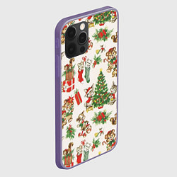 Чехол для iPhone 12 Pro Max Christmas Рождество, цвет: 3D-серый — фото 2