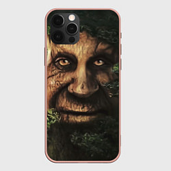 Чехол iPhone 12 Pro Max Дерево с лицом мем Мудрое дерево