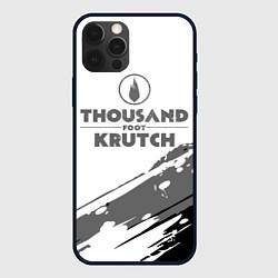 Чехол для iPhone 12 Pro Max Thousand Foot Krutch логотип, цвет: 3D-черный