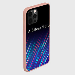 Чехол для iPhone 12 Pro Max A Silent Voice stream, цвет: 3D-светло-розовый — фото 2