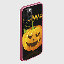 Чехол для iPhone 12 Pro Max Halloween : тыква, цвет: 3D-малиновый — фото 2