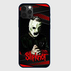 Чехол iPhone 12 Pro Max Slipknot black & red