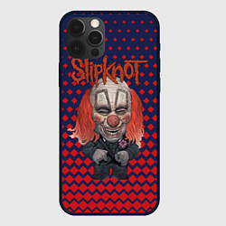 Чехол для iPhone 12 Pro Max Slipknot clown, цвет: 3D-черный