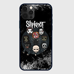 Чехол для iPhone 12 Pro Max Black slipknot, цвет: 3D-черный