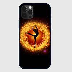Чехол iPhone 12 Pro Max Танец балерины в огненном шаре