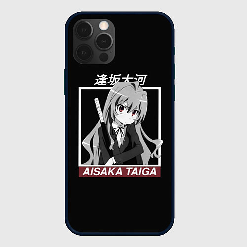 Чехол iPhone 12 Pro Max ToraDora Aisaka Taiga / 3D-Черный – фото 1