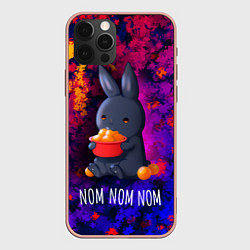 Чехол iPhone 12 Pro Max Кролик с мандаринами - Nom nom nom