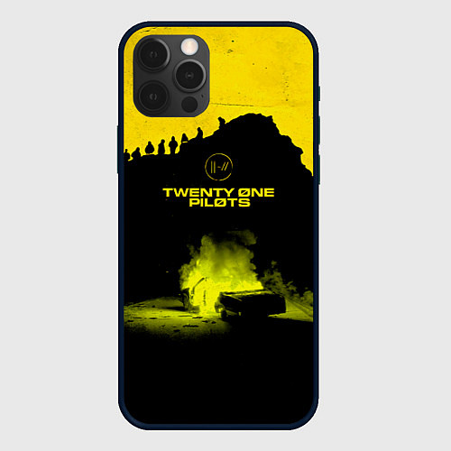 Чехол iPhone 12 Pro Max Twenty One Pilots accident / 3D-Черный – фото 1