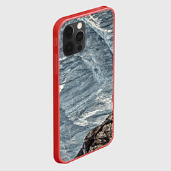 Чехол для iPhone 12 Pro Max Море и гора, цвет: 3D-красный — фото 2