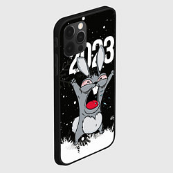 Чехол для iPhone 12 Pro Max Злой кролик 2023, цвет: 3D-черный — фото 2