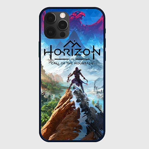 Чехол iPhone 12 Pro Max Horizon call of the mountain keyart / 3D-Черный – фото 1