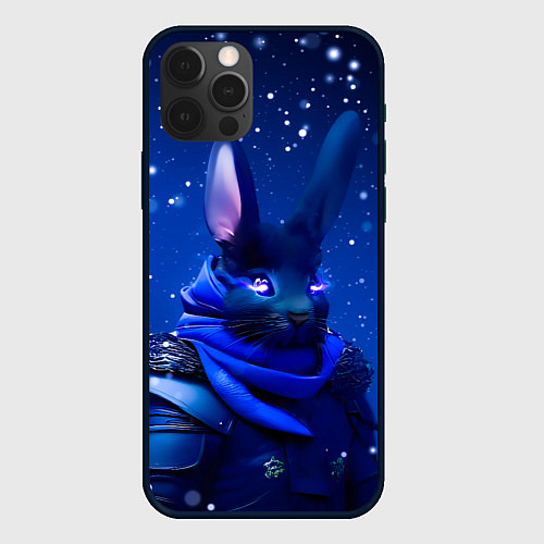 Чехол iPhone 12 Pro Max Кролик в доспехах / 3D-Черный – фото 1