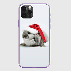 Чехол для iPhone 12 Pro Max Рождественский кролик - 2023, цвет: 3D-сиреневый