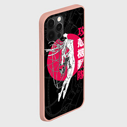Чехол для iPhone 12 Pro Max Киберпанк - девушка киборг, цвет: 3D-светло-розовый — фото 2